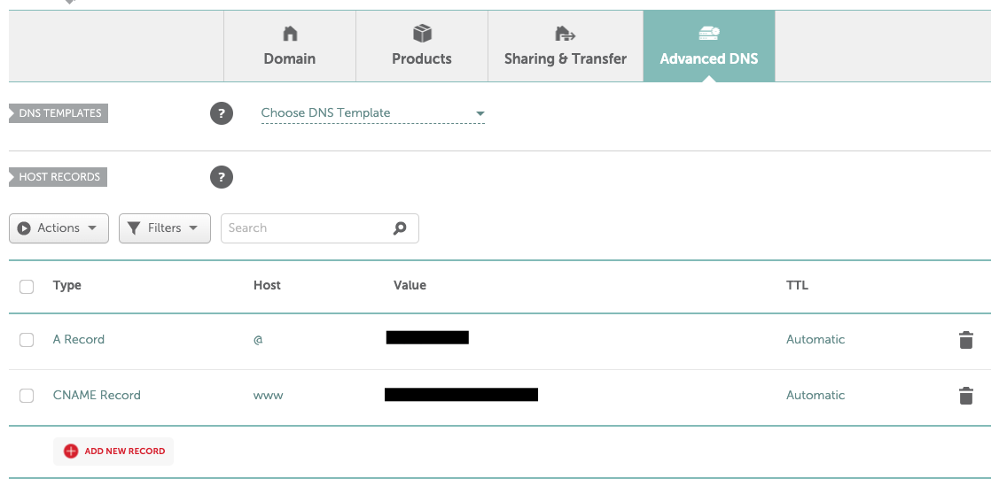 Namecheap nameservers